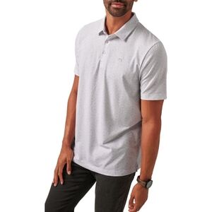 NWT Travis Mathew Active Lifestyle Free Passage Polo, Size XLarge, White/Grey